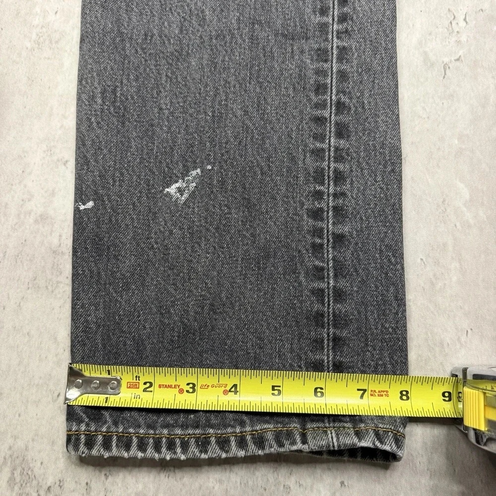 Levi's 501 Original Fit Jeans Mens Fits 34x34 Black Straight Button Fly Y2K